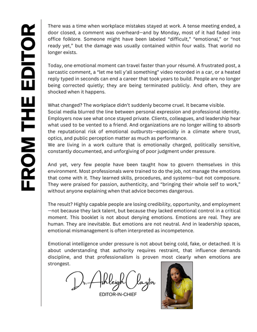 The Exec Vol. 2: Emotional Intelligence Under Pressure (Magazine)